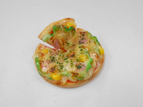 Pizza (Whole with Floating Slice) Magnet