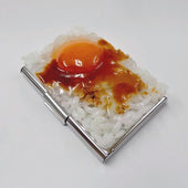 Raw Egg & Rice Business Card Case - Fake Food Japan