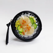 Salmon Roe & Scallop Rice Circular Purse - Fake Food Japan
