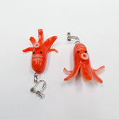 Sausage (Octopus-Shaped) Clip-On Earrings - Fake Food Japan