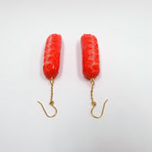 Sausage (small) Pierced Earrings - Fake Food Japan