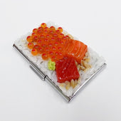Seafood Rice Bowl Business Card Case - Fake Food Japan