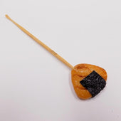 Senbei (Japanese Cracker) with Seaweed (small) Ear Pick - Fake Food Japan