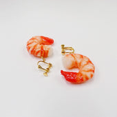 Shrimp (mini) Clip-On Earrings - Fake Food Japan