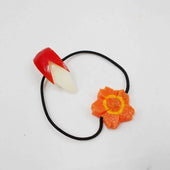 Sliced Apple (small) & Flower-Shaped Carrot Ver. 1 (mini) Hair Band - Fake Food Japan