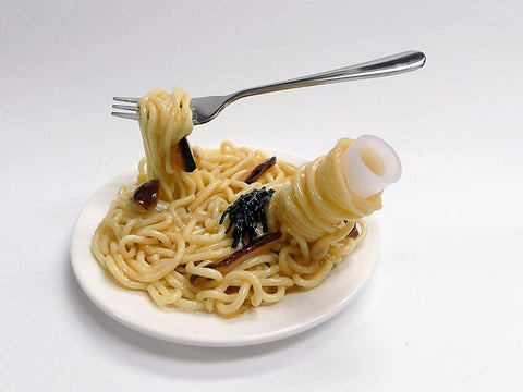 Spaghetti with Mushrooms & Seaweed Small Size Replica (Pencil/Pen Stand Version)
