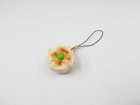Steamed Pork Dumpling with Green Pea Cell Phone Charm/Zipper Pull