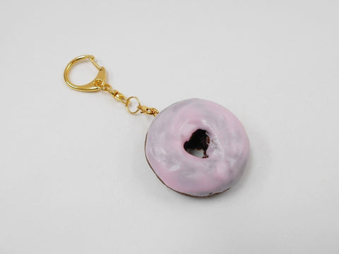 Strawberry Frosted Chocolate Doughnut (small) Keychain
