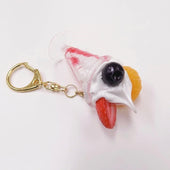 Strawberry Parfait (mini) Keychain - Fake Food Japan