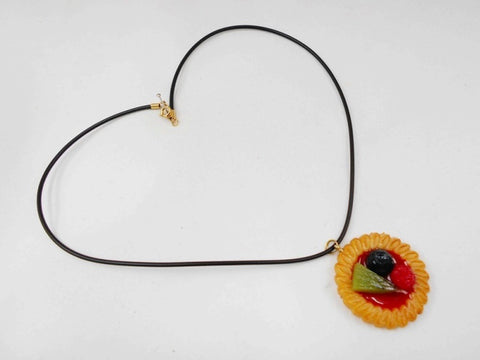Strawberry Sauce-Filled Kiwi, Raspberry & Blueberry Cookie Necklace