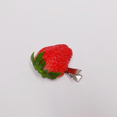 Strawberry with Stem (half-size) Hair Clip - Fake Food Japan