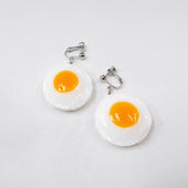 Sunny-Side Up Egg (small) Clip-On Earrings - Fake Food Japan