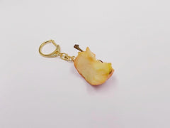 Three-Quarters Eaten Apple Keychain