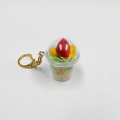Tossed Salad with Pasta (mini) Keychain - Fake Food Japan