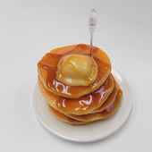 Tower of Pancakes with Butter & Maple Syrup Small Size Replica - Fake Food Japan