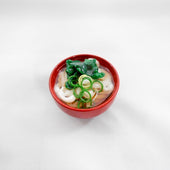 Wakame Udon (Noodles with Seaweed) Mini Bowl - Fake Food Japan