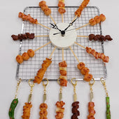 Yakitori (Grilled Chicken) Assortment Wall Clock - Fake Food Japan