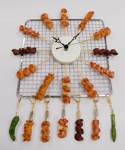 Yakitori (Grilled Chicken) Assortment Wall Clock
